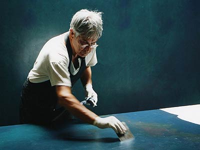 Franco Sarnari al lavoro
