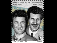 francobollo franco Franchi e Ciccio Ingrassia
