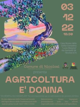 locandina covegno su donne e agricoltura
