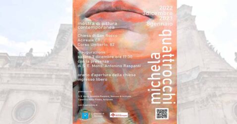 locandina mostra pittrice Quattrocchi