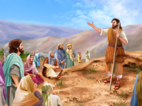 predicazione di Giovanni Battista nel deserto