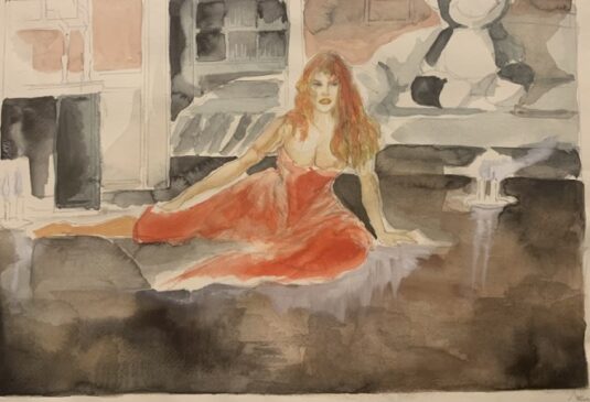 Luca Musk, acquerello