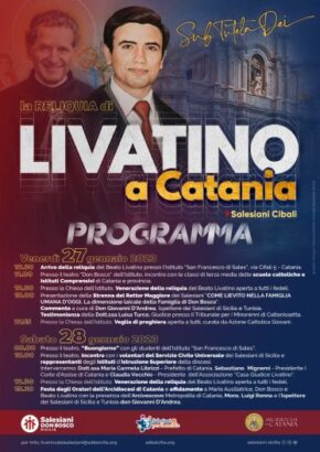 manifesto reliquia Livatino a Catania
