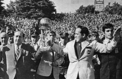 Bilardo e Zubeldia con la coppa