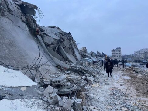 terremoto in Siria, macerie