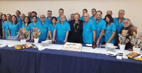 festeggiamento borsa di studio odontoiatria disabili ospedale Acireale