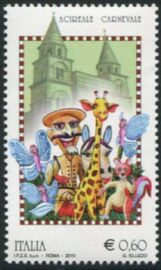 francobollo carnevale Acireale 2010