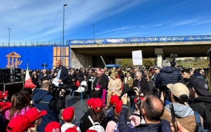 Librino,inaugurazione Porta delle farfalle