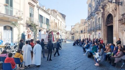 san Michele, domenica delle Palme all'aperto