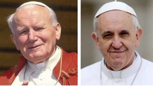 Giovanni Paolo II e Francesco