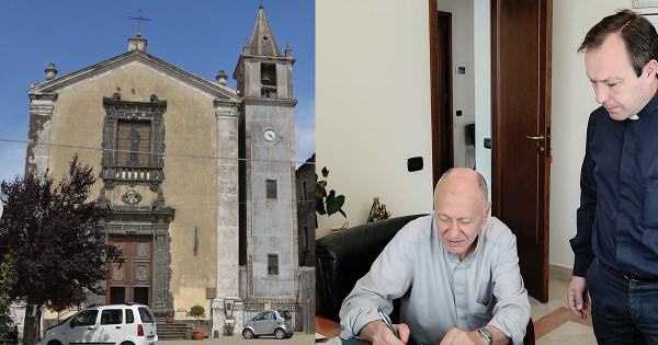 lavori chiesa ss Antonio e Vito Linguaglossa