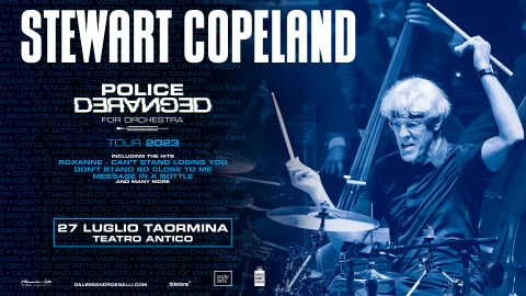 Spettacoli / Stewart Copeland in concerto con unica tappa a Taormina il 27 luglio