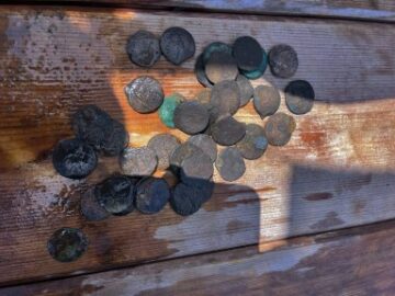 monete recuperate nel mare di Levanzo