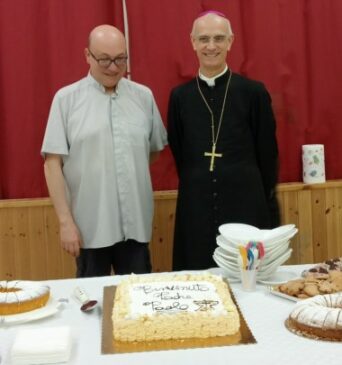 don Paolo Giurato e il vescovo Raspanti