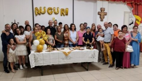 Festeggiamenti con i parrocchiani