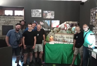 il gruppo al museo del Carnevale in miniatura