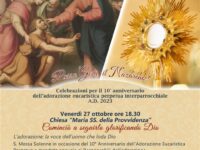 Locandina decennale adorazione Macchia