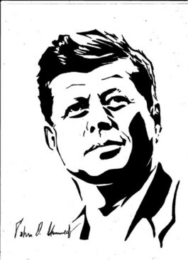 Disegno del presidente Kennedy