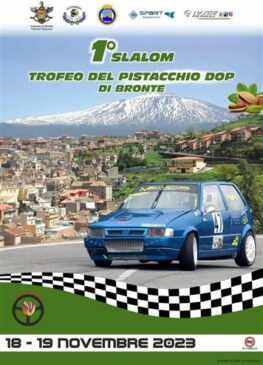 Manifesto slalom trofeo pistacchio Bronte