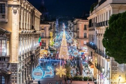 Illuminazione natalizia a Catania