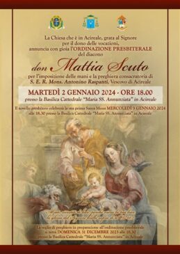 Locandina ordinazione sacerdotale don Mattia Scuto