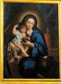 Quadro restaurato della madonna dell'abitino