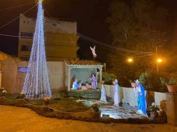 presepe davant santuario sacro cuore di Gesù