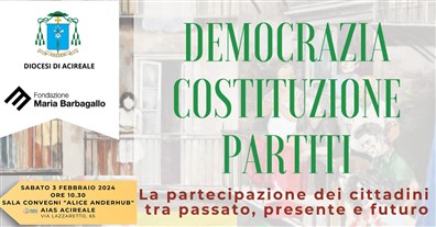 Incontro su Democrazia Costituzione Partiti 2024