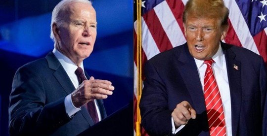 Biden e Trump