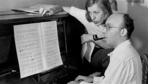 Kurt Weill e la moglie Lotte Lenya