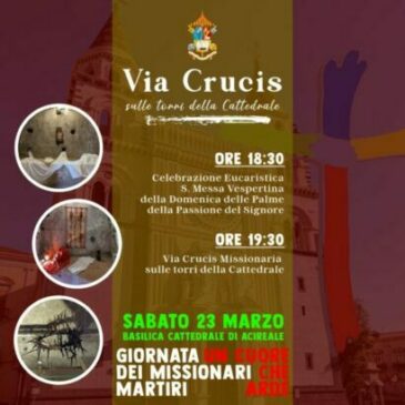 locandina via Crucis cattedrale Acireale