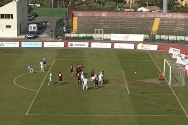 Il gol di D’Alessandris che ha sbloccato la partita