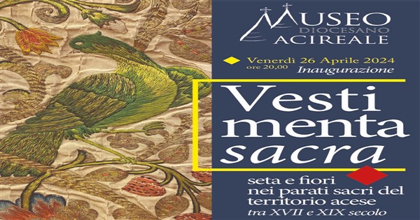 mostra vestimenta sacra