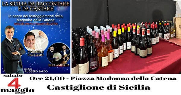 Castiglione di Sicilia, asta dei vini dell'Etna