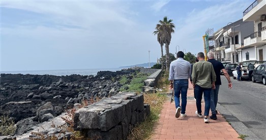 Stazzo, ripristino danni delle mareggiate