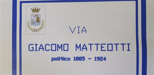 Targa via Matteotti