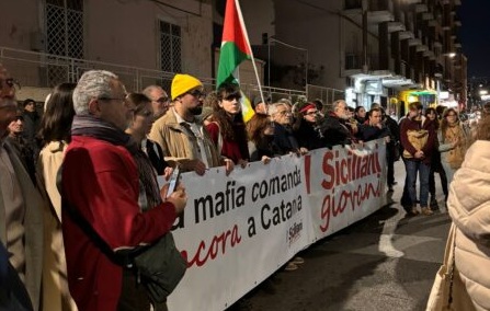 corteo per Giuseppe Fava