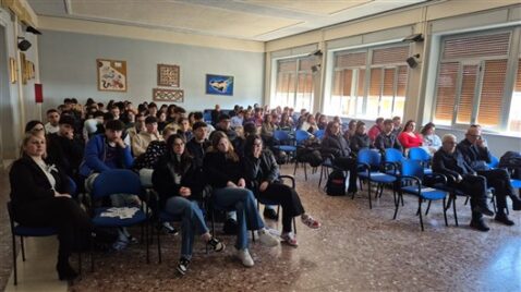studenti alla proirezione del film