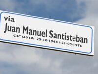 La targa della via Santisteban