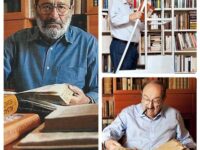 Umberto Eco al lavoro