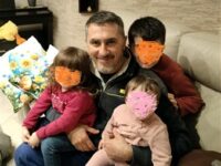 Giuseppe Casella con i figli