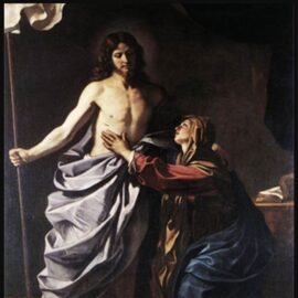 Maria e Cristo risorto