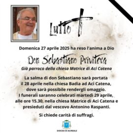 manifesto lutto don Privitera