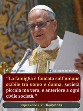 Leone XIV sulla famiglia naturale