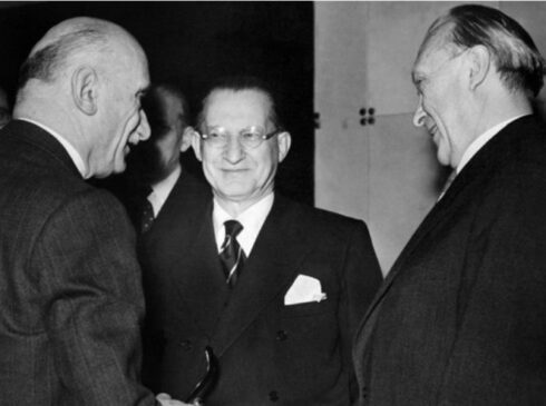 Schuman De Gasperi Adenauer