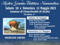 locandina mostra filatelica Fiumefreddo