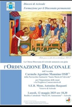locandina ordinazione diaconale Carmelo Mannino
