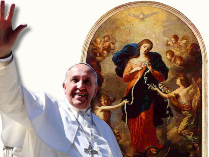 maria che scioglie i nodi papa francesco