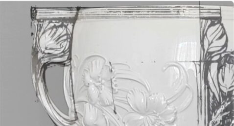Cache- pot su disegno di Ernesto basile