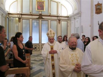 Monsignor Torracca e vescovo Gristina